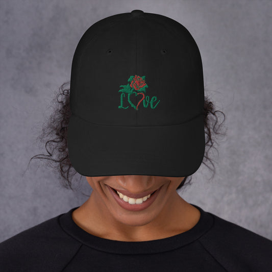 Rose Love Dad Hat
