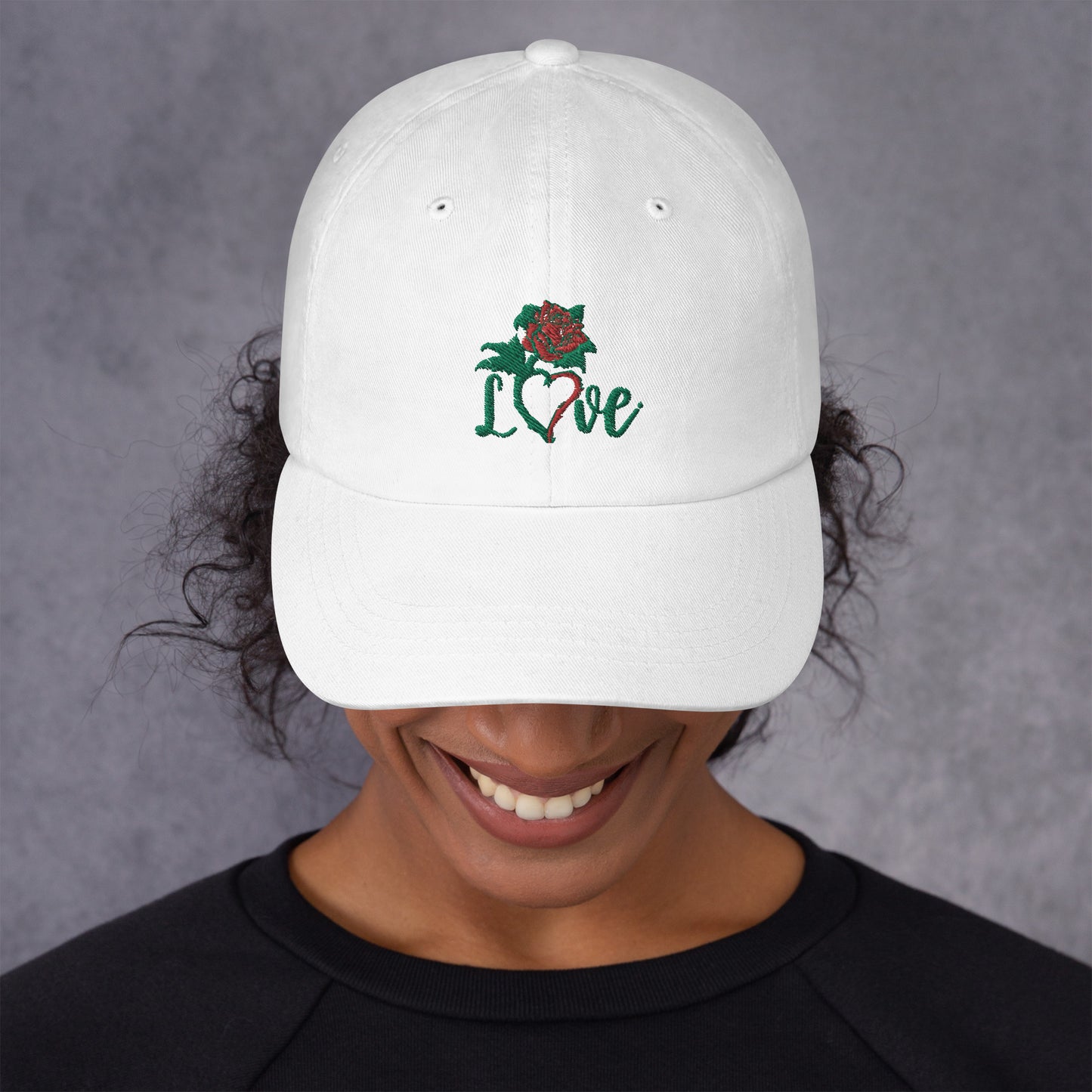 Rose Love Dad Hat
