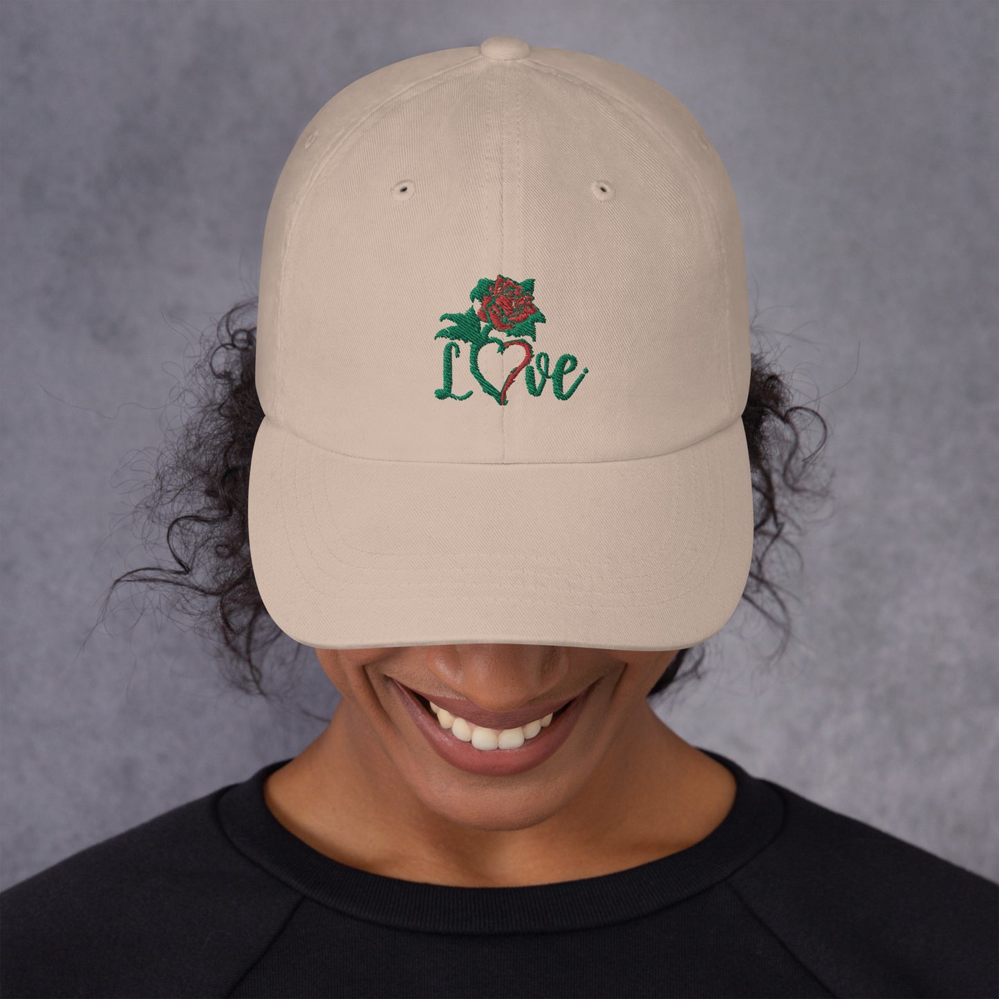 Rose Love Dad Hat